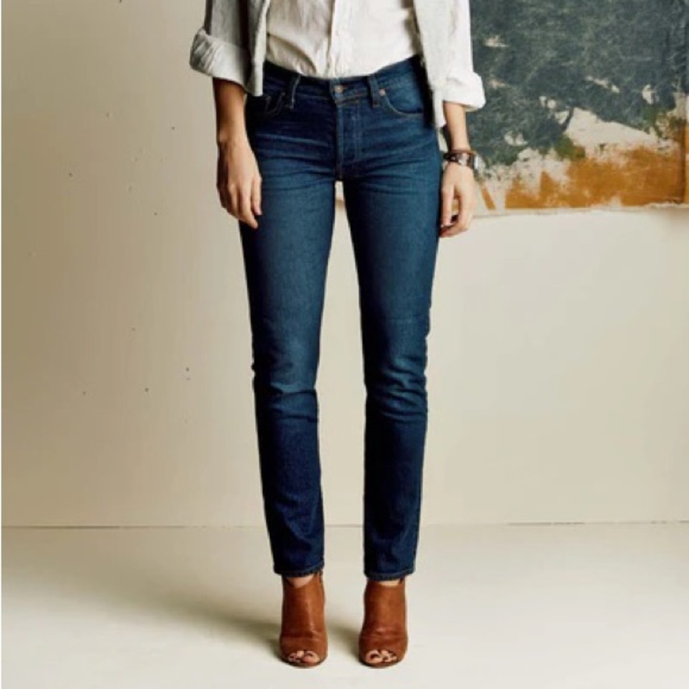 Imogene + Willie James Dark Wash Skinny Jeans, Size 27